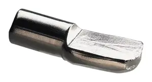Lot de 24 taquets en acier nickelé pour étagères Ø 5 mm