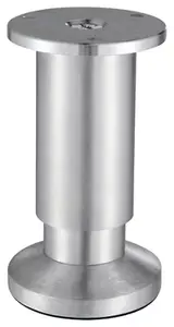 Pied de caisson en aluminium brut Ø 38 mm H.150 cm