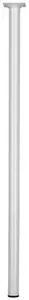 Pied rond en acier blanc Ø 30 mm H. 800 mm