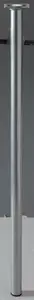 Pied pour table haute, console gris alu Ø 30 mm H.800 mm
