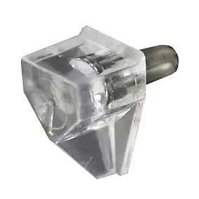 24 taquets à enfoncer tige acier embout plastique transparent ø6 mm