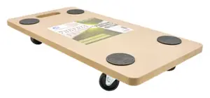 Chariot de manutention "290 x 580 mm" capacité 150 kg avec patins antidérapants noirs