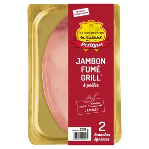 JAMBON FUMÉ GRILL À POÊLER PETITGAS