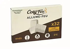 Cube allume-feu Flam & Co - 32 pièces