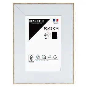 Cadre Newton blanc l.10 x H.15 cm Ceanothe