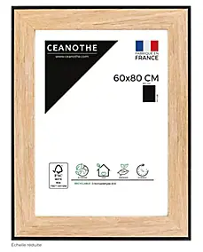 Cadre Newton noir l.60 x H.80 cm Ceanothe
