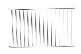 Module à barreaux L.200 cm en aluminium blanc pour barrière piscine – Accessoire sécurité extérieure – Finition résistante et pose simplifiée