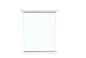 Module en verre L.90 x H.90 cm pour barrière de piscine – aluminium blanc – verre trempé – sécurité extérieure – design compact et résistant