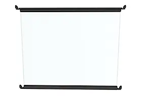 Module en verre l.150 x H.150 cm pour barrière de piscine – aluminium gris sablé – verre trempé – sécurité extérieure – Alumin’home