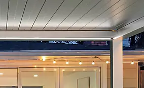 Eclairage pour pergola Oviedo blanc 4,05m (2 barrettes bande led)