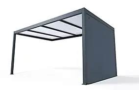 Rideau pour carport adossé PVC Cosmeo L.308 cm Alumin'home