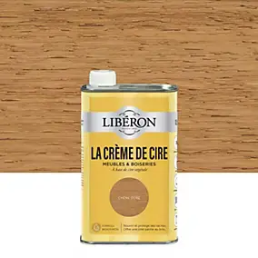 Crème de cire meubles et boiseries liquide Libéron chêne doré 500ml