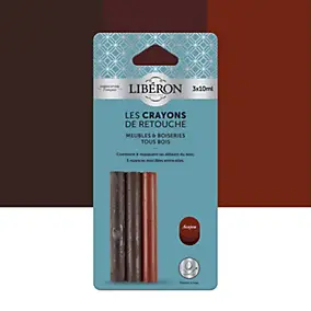 Crayon de retouche bois acajou 3 x 10 ml Libéron