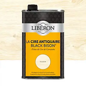 Cire liquide antiquaire black bison pour meubles Libéron incolore 500ml