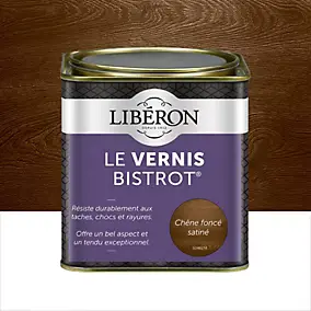 Vernis bistrot Libéron chêne foncé satiné 500ml