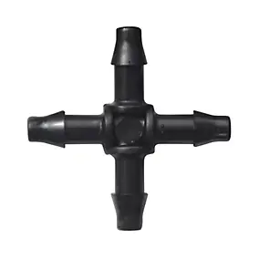 Croix cannelée vendu par 10 pour tuyau goutte à goutte 6 mm