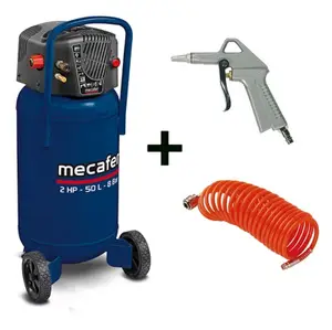 Compresseur vertical 1500 W 50 litres 2 HP 8 bars compact silencieux