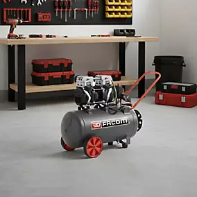 Compresseur d'air bicylindre Facom 50L 2.5HP