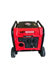 Groupe électrogène 3000 W - carburant SP95 et SP98 - autonomie 8 h - L.43 x l.50,5 x H.51,5 cm - Mecafer MF3000i