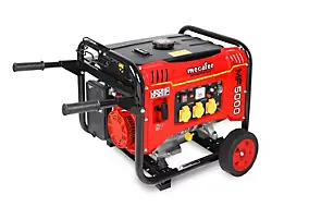 Groupe électrogène 4000 W - carburant SP95 et SP98 - autonomie 8 h - L.68 x l.51,5 x H.50 cm - Mecafer MF5000