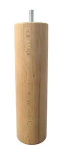 Pied de lit bois rond haut. 150 mm - diam. 50 mm