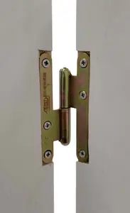Paumelle de porte 110 x 55 mm bout rond gauche