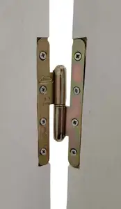 Paumelles de bâtiment - bout rond - 140 x 55 mm - Droite