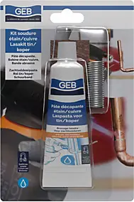 Kit soudure sur canalisation sanitaire 3 en 1 étain/cuivre GEB
