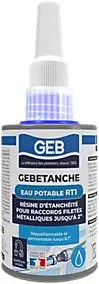 Résine d’étanchéité anaérobie au PTFE pour raccords filetés métalliques GEB 75 ml