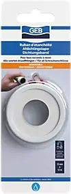 Ruban d'étanchéité PTFE GEB standard 12mm x 12m x 0,075 mm