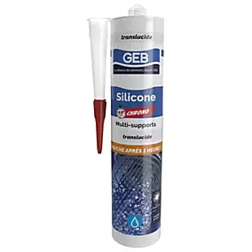 Mastic silicone GEB 60 min Chrono Transparent 280 ml
