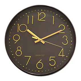 Horloge murale ronde marron chocolat Ø.30 cm Emdedesign Color
