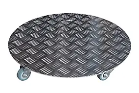 Roule-plante aluminium argent rond ∅40 cm