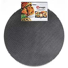 Grille ronde découpable pour barbecue et four Somagic noir