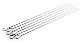 Pique à brochettes en acier inoxydable Somagic L.40 x l.0,25 cm vendu par 6 pièces
