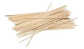 Brochette en bois pour barbecue L.25 x l.0.3 cm vendue par 100 pièces