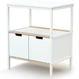 Commode à langer en bois de hêtre Essentiel plus blanc