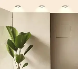 Spot encastrable fixe gu10 380lm 2700k acier