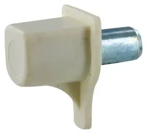 24 taquets d'étagères en plastique tige acier Ø 5 mm