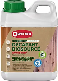Décapant Owastrip préparation bois extérieur tous supports 1L Owatrol