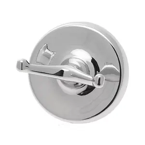 Patère 1 tête à fixer H. 6,8 cm argenté chromé
