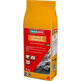 Mortier de réparation gris 5 kg Parexlanko