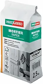 Mortier rapide gris 2,5 kg Parexlanko