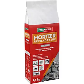 Mortier réfractaire gris foncé 2.5 kg Parexlanko