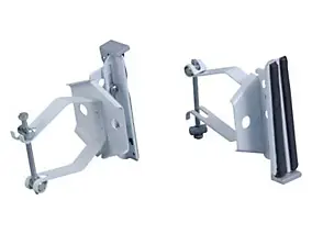 Paire de supports réglables pour tablette radiateur largeur 10 à 14,5 cm.