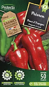 Graines de poivron variété "Doux d'Espagne" Protecta semis de janvier à avril