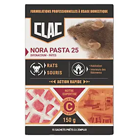 Appâts pâte contre rats et souris 10 sachets 150g Protecta