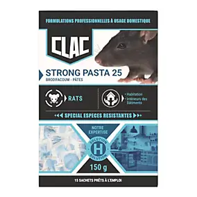 Appât pâte rats Protecta 150g - 10 sachets