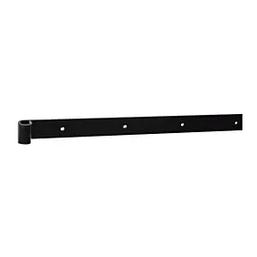 Penture bout carré pour volet Ø16 mm L.80 x l.4 x H.4 cm noir Afbat