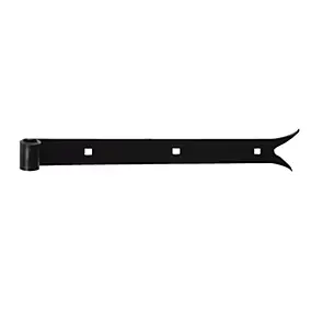 Penture queue de carpe pour volet Ø16 mm L.80 x l.4 x H.4 cm noir Afbat